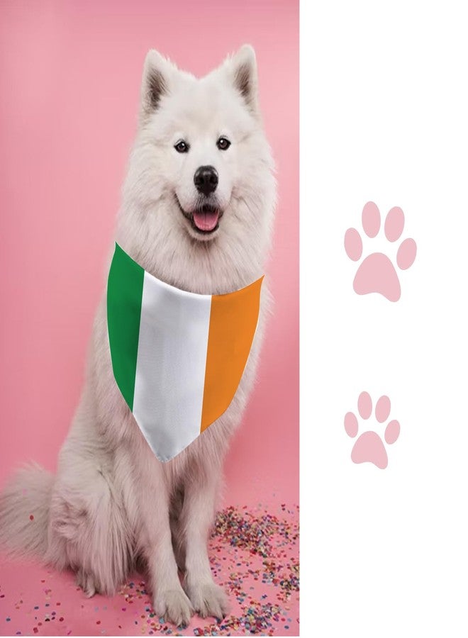 JXGZSO 1 Piece Ireland Flag Triangle Dog Bandana Irish Theme Dog Gift Irish Merchandise (Ireland Flag Dog) - Image 5